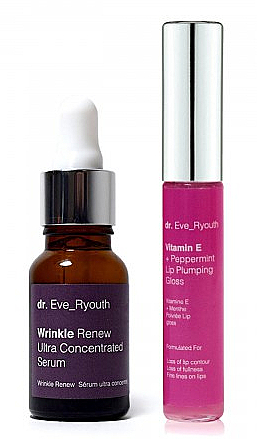 Zestaw - Dr. Eve_Ryouth Youth Smooth Restore Skin & Lips Set (serum/15ml + lip/gloss/8ml) — Zdjęcie N1