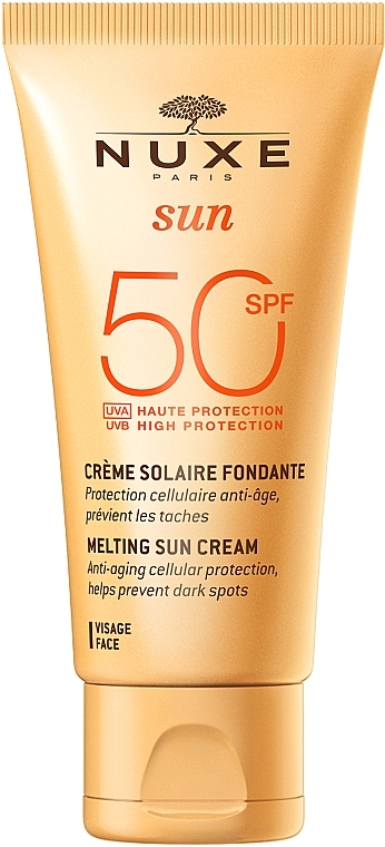 Przeciwsłoneczny krem do twarzy SPF 50 - Nuxe Sun