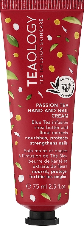 Krem do rąk i paznokci z organicznym naparem z niebieskiej herbaty, masłem shea i ekstraktem z kwiatów - Teaology Passion Tea Hand And Nail Cream