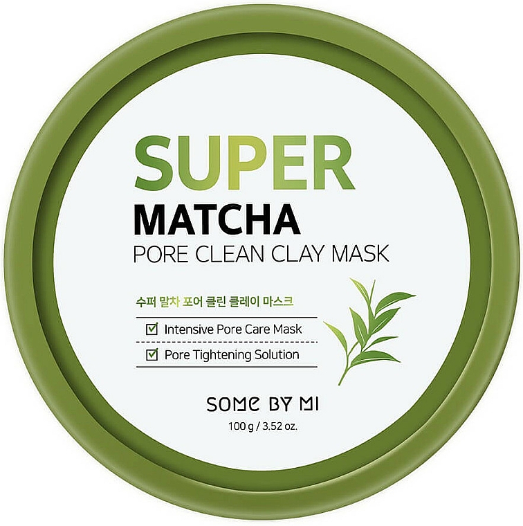 Oczyszczająca maska z glinką ​​do twarzy - Some By Mi Super Matcha Pore Clean Clay Mask