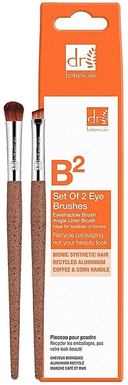 Zestaw pędzli do makijażu oczu, 2 szt - Dr Botanicals Eye Brushes Set — Zdjęcie N2