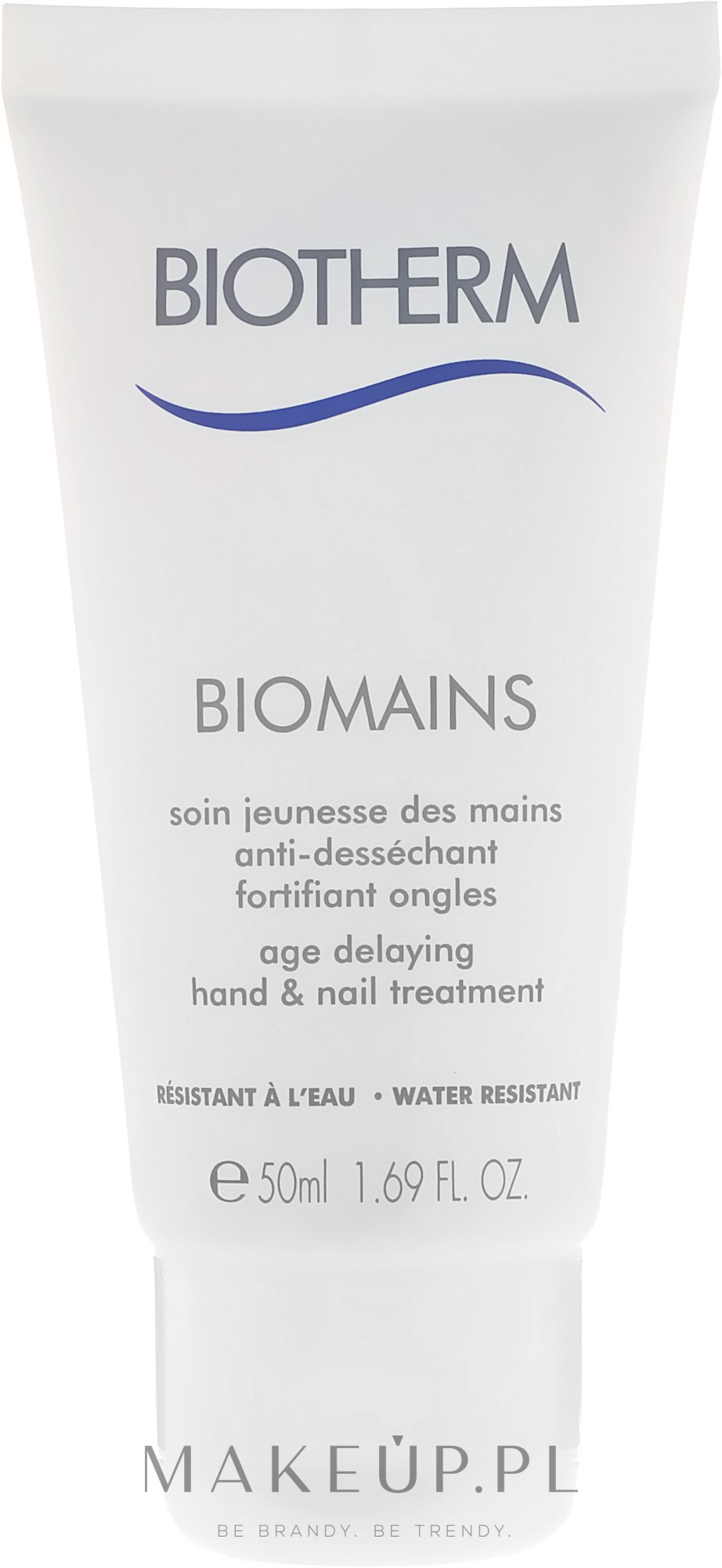 Przeciwstarzeniowy krem ochronny do rąk - Biotherm Biomains Age Delaying Hand & Nail Treatment Cream — Zdjęcie 50 ml