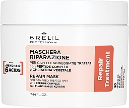 Rewitalizująca maska do włosów - Brelil Repair Treatment Repair Mask — Zdjęcie N1