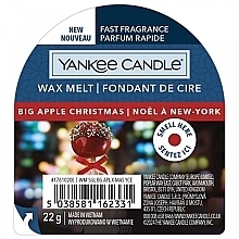 Wosk zapachowy - Yankee Candle Wax Melt Big Apple Christmas — Zdjęcie N1