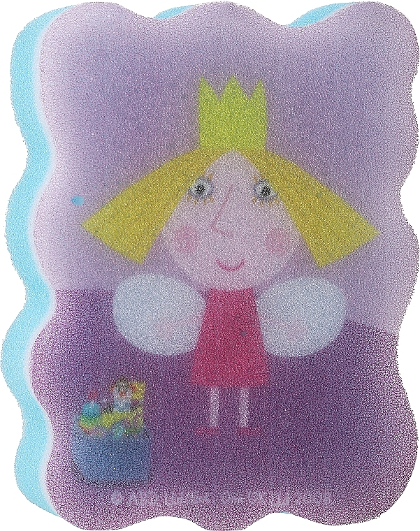 Gąbka do kąpieli dla dzieci, Princess Holly, niebieska - Suavipiel Ben & Holly's Bath Sponge — Zdjęcie N1