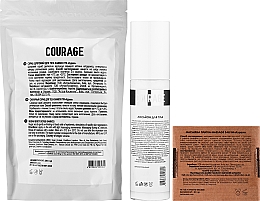 Zestaw prezentowy - Courage Beauty Box (b/lot/150ml + b/oil/50g + scr/250g) — Zdjęcie N3