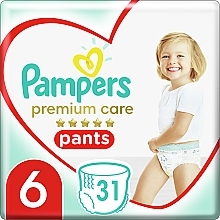 Pieluchomajtki rozmiar 6 (15 + kg), 31 szt. - Pampers Premium Care Pants Extra large — Zdjęcie N3