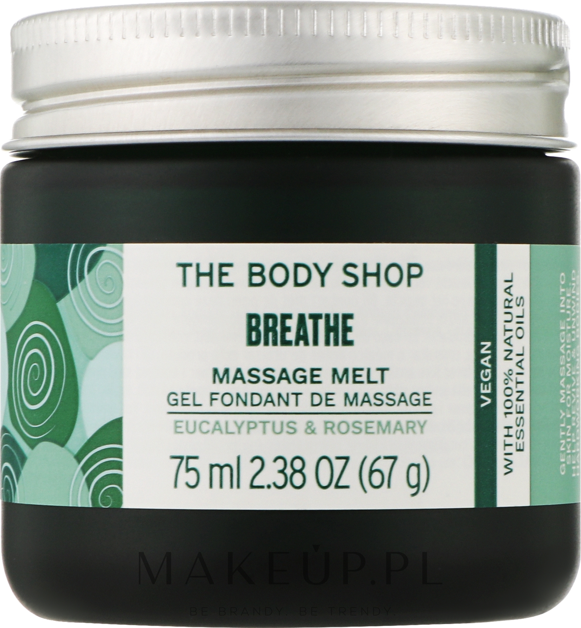 Żel do masażu z eukaliptusem i rozmarynem - The Body Shop Breathe Massage Melt — Zdjęcie 75 ml