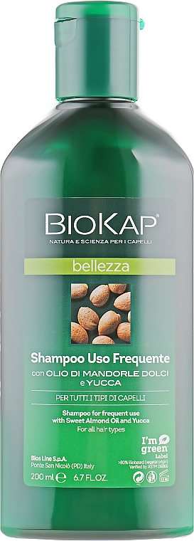 Szampon do częstego stosowania - BiosLine BioKap Shampoo Uso Frequente — Zdjęcie N2