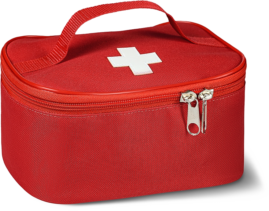 Apteczka pierwszej pomocy, czerwona, 20x14x10 cm - MAKEUP First Aid Kit Bag L