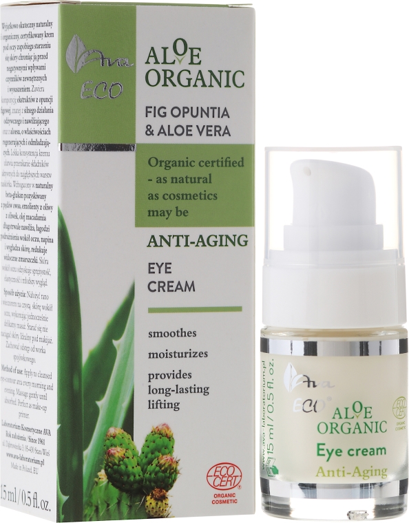 Krem anti-aging pod oczy Opuncja i aloes - AVA Laboratorium Eco Aloe Organic