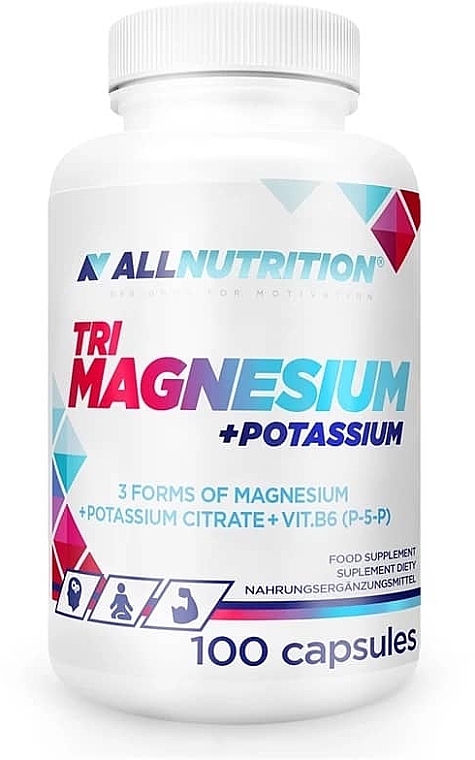 Suplement diety Magnez + Potas - AllNutrition Tri Magnesium + Potassium — Zdjęcie N1