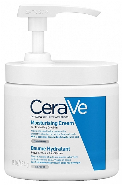 Nawilżający krem do skóry suchej i bardzo suchej - CeraVe Moisturising Cream — Zdjęcie N1