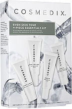 Kup Zestaw - Cosmedix Even Skin Tone 4-Piece Essentials Kit (f/cleanser 15 ml + f/ser 15 ml + f/ser 15 ml + f/cr 15 ml)