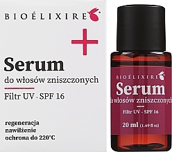 Kup Regenerujące serum do włosów zniszczonych - Bioelixire Serum SPF 16 