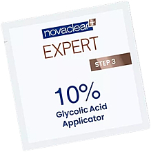 Chusteczka peelingująca, 1 sztuka - Novaclear Expert Step 3 10% Glycolic Acid Applicator — Zdjęcie N1