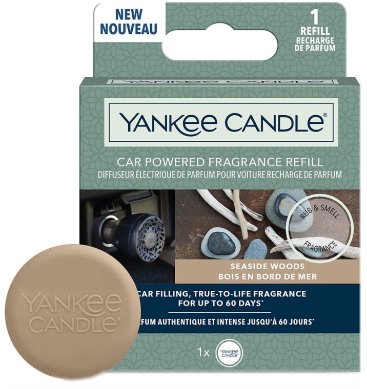 Zapach do samochodu - Yankee Candle Car Powered Fragrance Refill Seaside Woods (wymienny wkład) — Zdjęcie N1