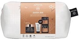 Zestaw - Apivita Queen Bee Light Texture (f/cr/50ml + clean/milk/50ml + f/mask/2x8ml + pouch) — Zdjęcie N2