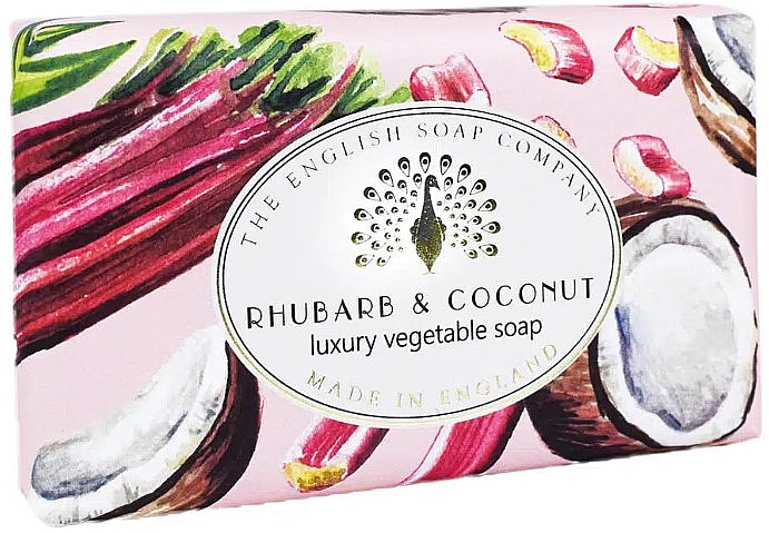 Mydło Rabarbar i kokos - The English Soap Company Vintage Collection Rhubarb & Coconut Soap — Zdjęcie N1