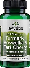 Suplement diety Kurkuma, Boswellia i wiśnia - Swanson Turmeric, Boswellia & Tart Cherry — Zdjęcie N1