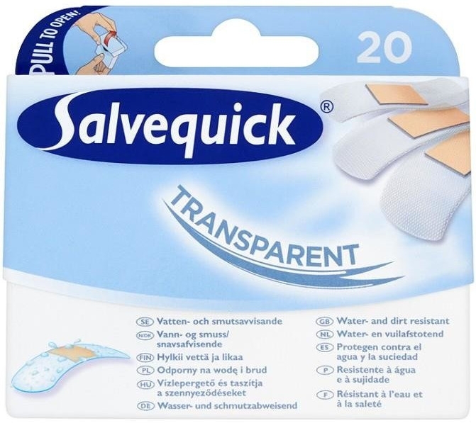 Plastry transparentne - Salvequick Transparent — Zdjęcie N1