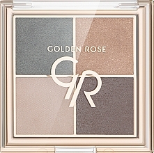 Paleta cieni do powiek - Golden Rose Quattro Eyeshadow Palette — Zdjęcie N2