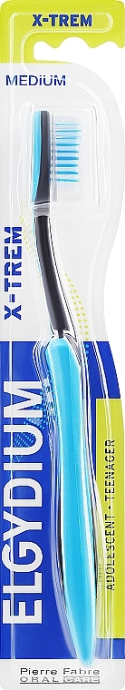 Szczoteczka do zębów dla nastolatków X-Trem, średnia, niebieska - Elgydium X-Trem Medium Toothbrush — Zdjęcie N1