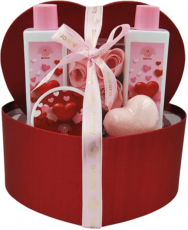 Zestaw, 5 produktów - Aurora Red Heart Gift Set — Zdjęcie N1