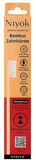 Bambusowa szczoteczka do zębów Ochrona przed klęskami żywiołowymi - Niyok Adult Toothbrush Choosebrush — Zdjęcie N1