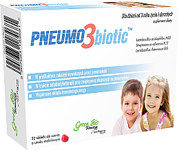 Kup Suplement diety o smaku malinowym - Pneumo3Biotic