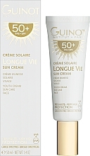 Odmładzający krem przeciwsłoneczny do twarzy - Guinot Longue Vie Sun Cream SPF 50+ — Zdjęcie N2