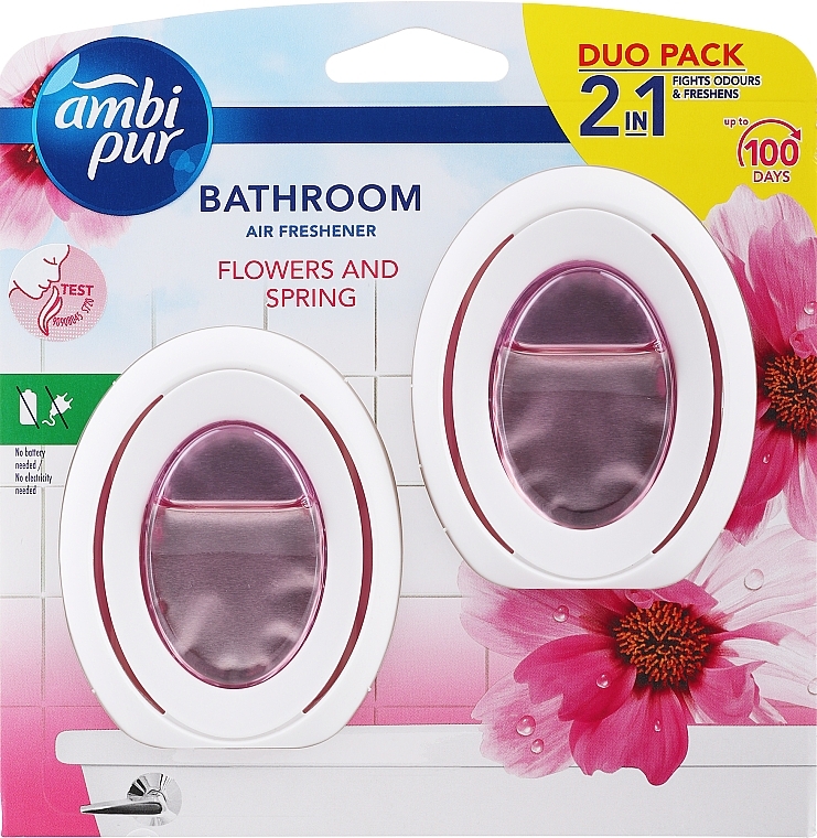 Zapach do łazienki Kwiaty i wiosna - Ambi Pur Bathroom Flowers & Spring Scent — Zdjęcie N1