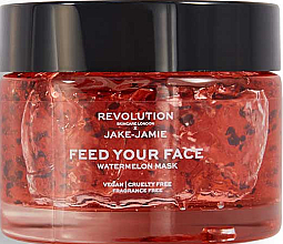 Nawilżająca maseczka do twarzy Arbuz - Revolution Skincare Hydrating mask x Jake-Jamie Feed Your Face — Zdjęcie N1