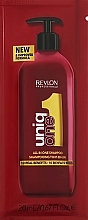 Odżywczy szampon do włosów i skóry głowy, z pompką - Revlon Professional Uniq One Shampoo — Zdjęcie N1
