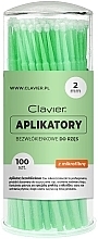 Kup Aplikator do rzęs bez włókien 2 mm, zielony - Clavier
