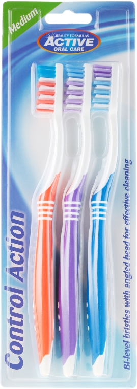 Szczoteczki do zębów o średniej twardości - Beauty Formulas Control Action Toothbrush — Zdjęcie N1