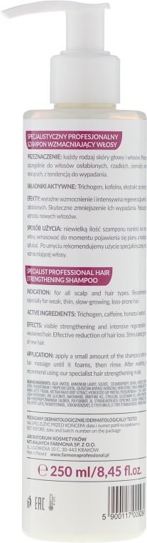 Specjalistyczny szampon wzmacniający włosy - Farmona Professional Trycho Technology — Zdjęcie N2