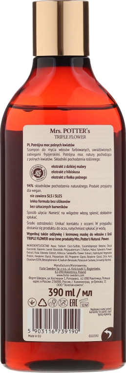 Szampon chroniący kolor do włosów farbowanych - Mrs. Potter's Helps To Color Protect — Zdjęcie N2