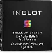 Kup Pojedynczy matowy cień do powiek - Inglot Freedom System Matte Eye Shadow NF