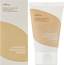 Krem nawilżający do twarzy z korzeniem pochrzynu - IsNtree Yam Root Vegan Milk Cream — Zdjęcie N2