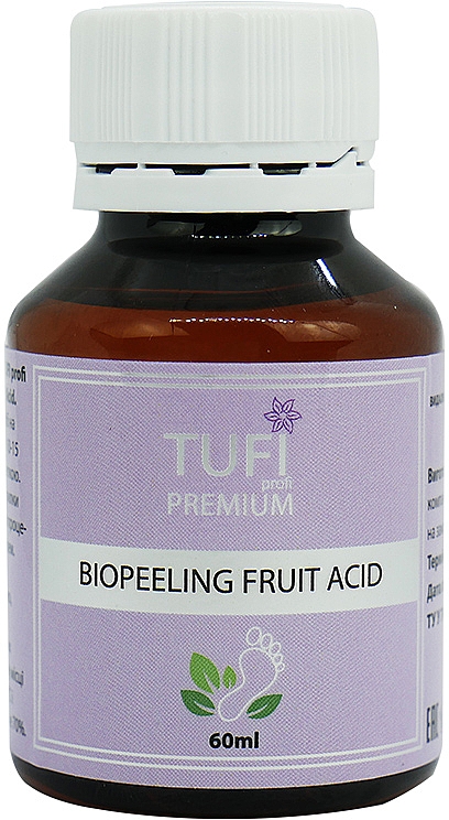 Kwasowy zmywacz do pedicure - Tufi Profi Premium BioPeeling Fruit Acid