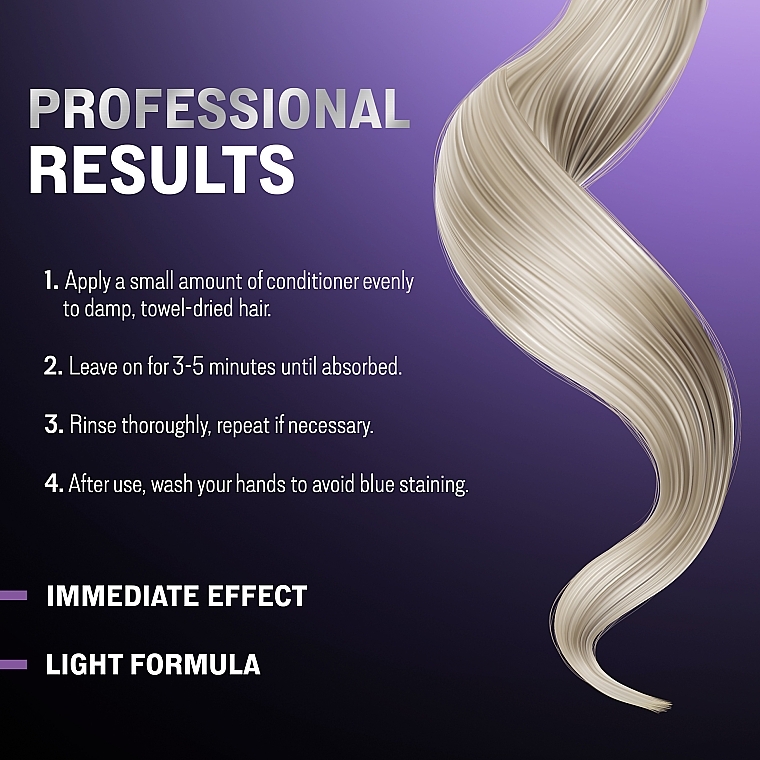 Odżywka do włosów blond - Joanna Professional Silver Boost Complex Hair Conditioner  — Zdjęcie N4