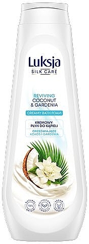 Kremowy płyn do kąpieli Orzeźwiające kokos i gardenia - Luksja — Zdjęcie N1