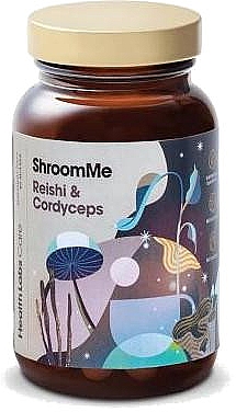 Suplement diety Skoncentrowany ekstrakt z grzybów Cordyceps i Reishi - Health Labs Care ShroomMe Reishi & Cordyceps — Zdjęcie N1