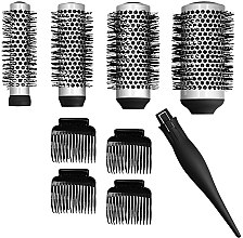 Kup Zestaw szczotek i klipsów do stylizacji włosów - Lussoni Waves To Go (4 x brush + 4 x h/clips)
