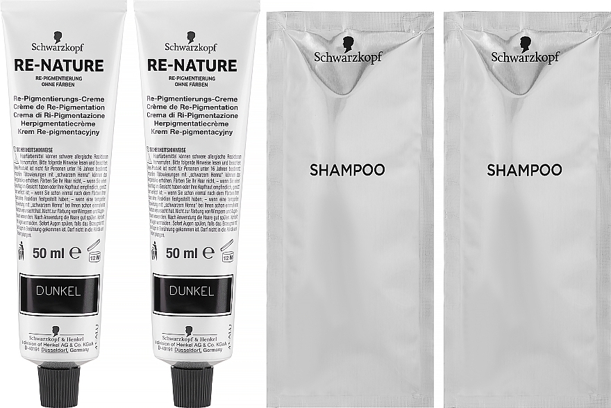 PRZECENA! Krem do włosów maskujący siwiznę dla mężczyzn - Schwarzkopf Re-Nature Men Re-Pigmentation Cream * — Zdjęcie N4