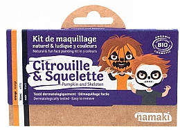 Kup Zestaw do malowania twarzy dla dzieci - Namaki Pumpkin & Skeleton 3-Color Face Painting Kit (f/paint/7,5g + brush/1pc + acc/2pcs)