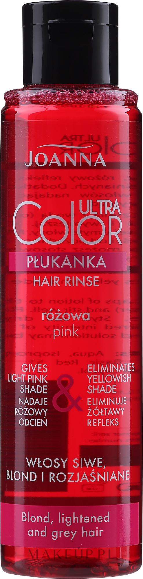 Różowa płukanka do włosów - Joanna Ultra Color System — Zdjęcie 150 ml