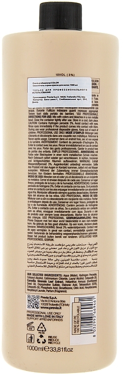 Oksydant do farby do włosów - Previa Creme Peroxide 10 vol (3%) — Zdjęcie N4