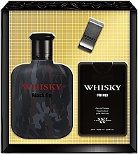 Evaflor Whisky Black Op - Zestaw (edt 100 ml + edt 20 ml + money clip) — Zdjęcie N1